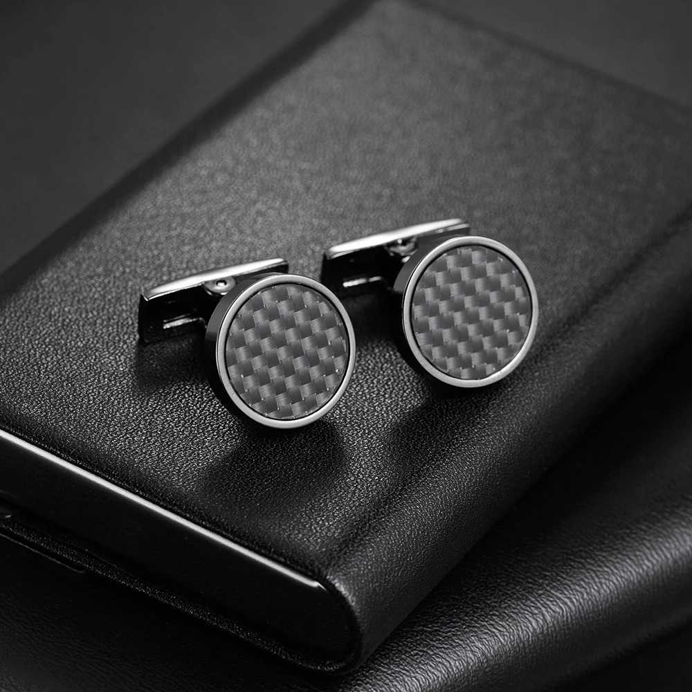 New luxury mens cufflinks geometric buttons copper metal wholesale high-quality jewelry giftsT250412