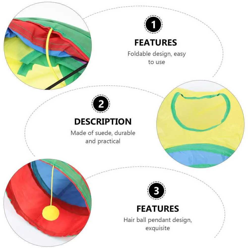 Pet Supplies Cat Play Tunnel Foldable Hamster House Tunnel Pet Gebier Mouse Small Animal Y250412
