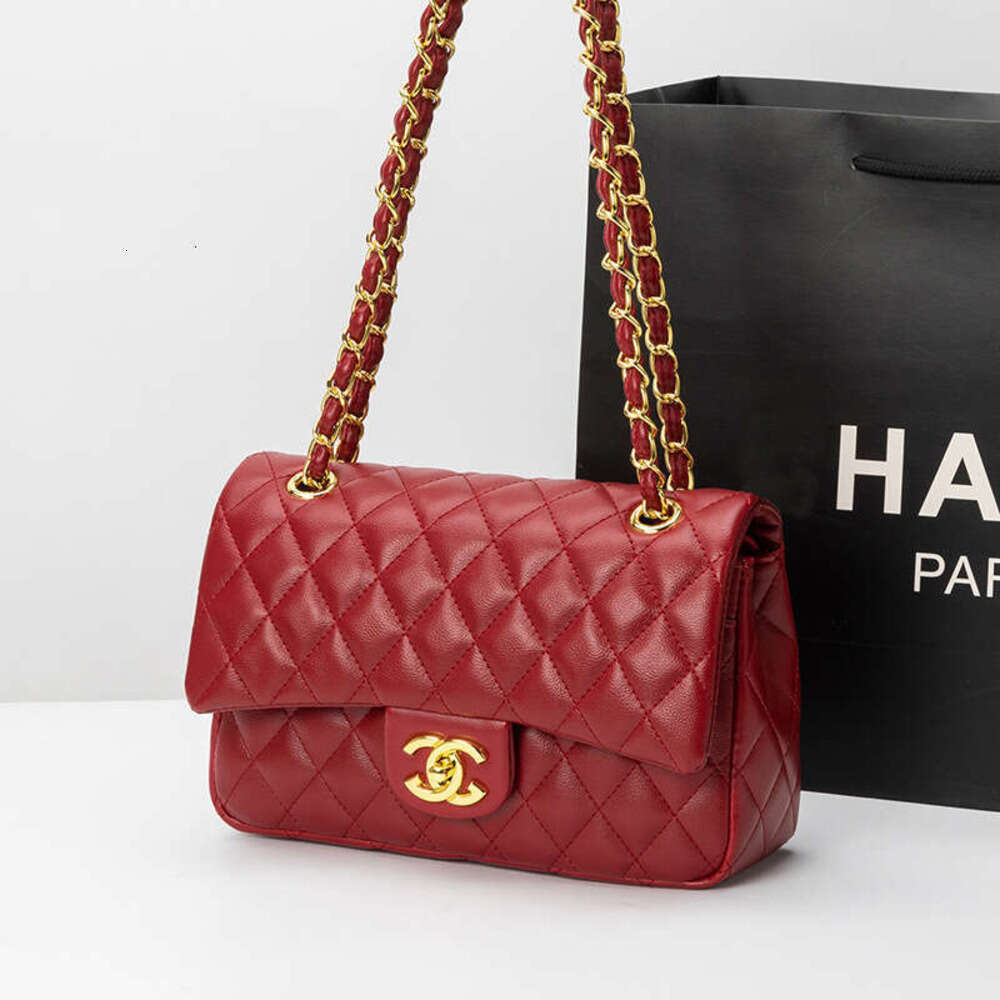 Channel Bags Designer Bag Luxury Bag CF Classic Quilted Chain Leather Crossbody Small CF Handbags High-Quality Leather Diamond Grid Texture Women's Caviar Bag 2Cd