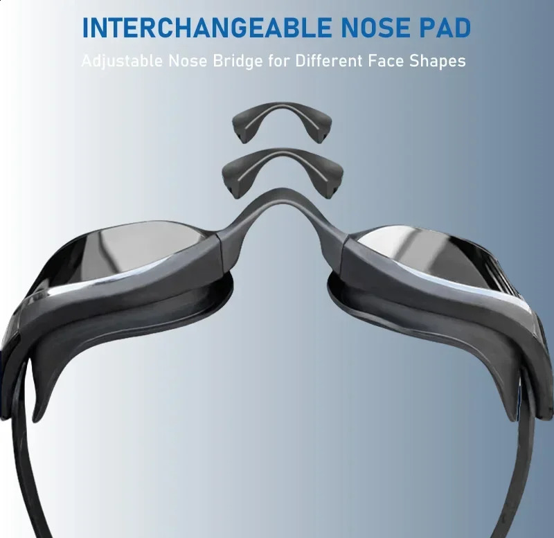 Professional smallframe racing swim goggles UV protection anti fog leak proof polarized features suitable diving men women teens 250411