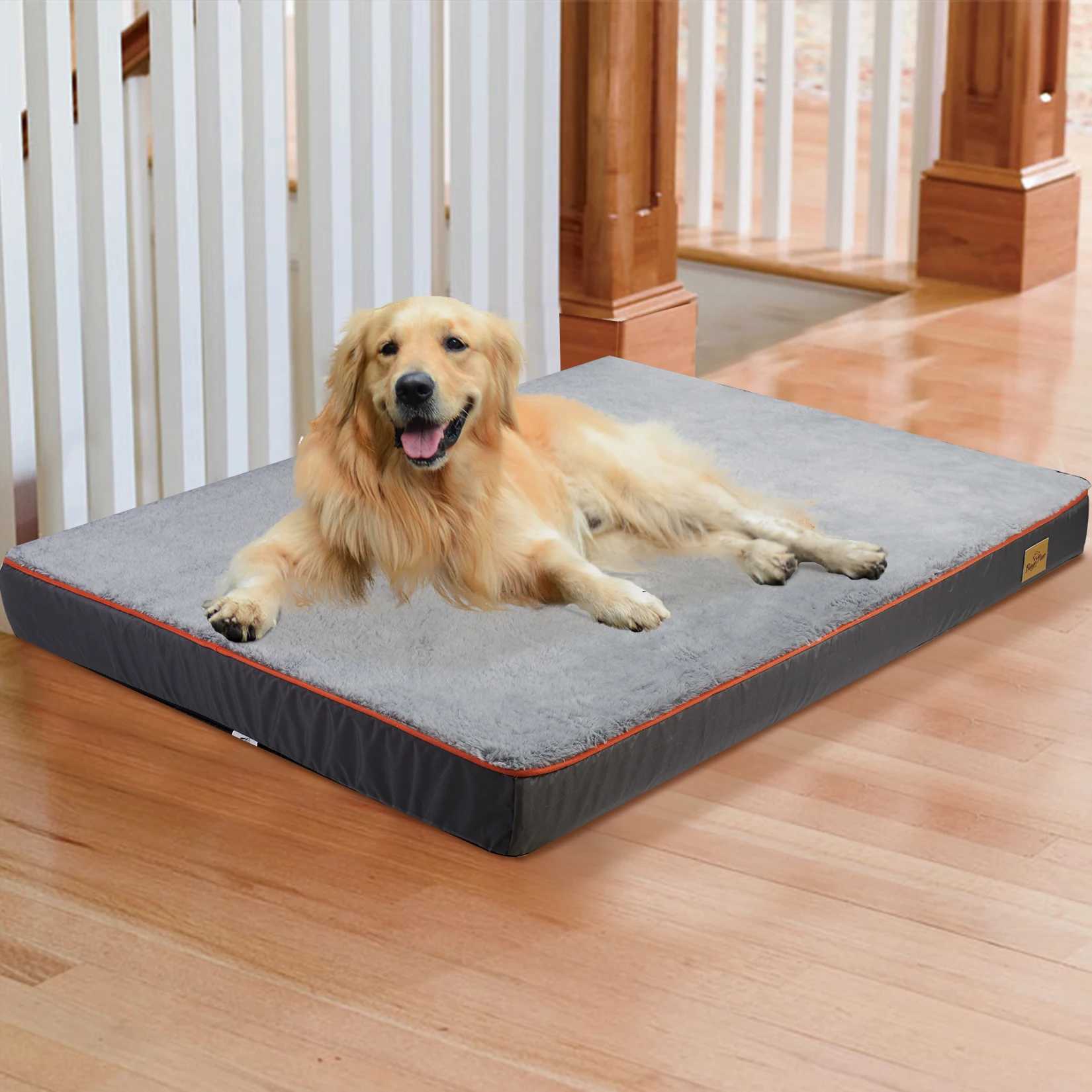 Large orthodontic dog bed kennel memory foam waterproof pet bed with removable and washable cover and nondestructive bottom joint X250412