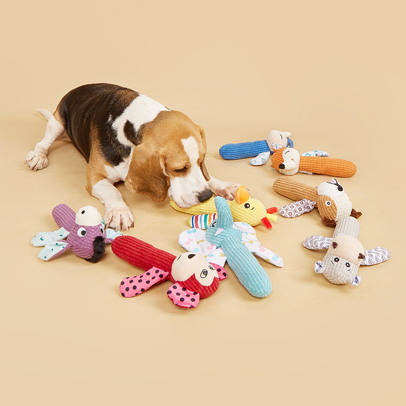 Cross border manufacturers wholesale soft and bite resistant dog toys, grinding toy shapes, dog love to bite toys
