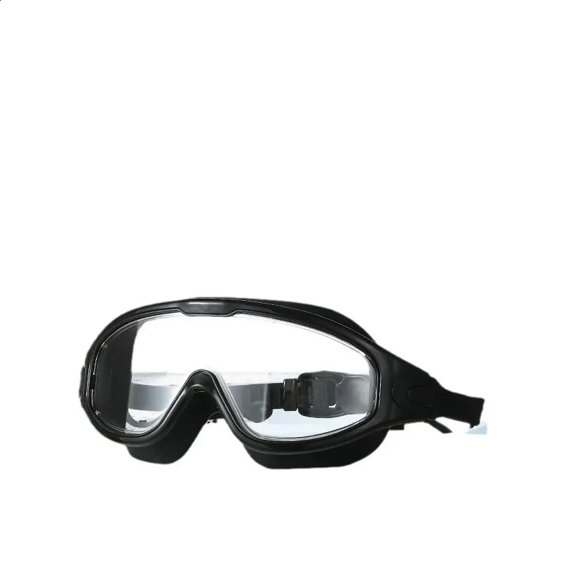 Swimming goggles for adult men and women high-definition waterproof anti fog electroplated swimming goggles swimming cap set 250411