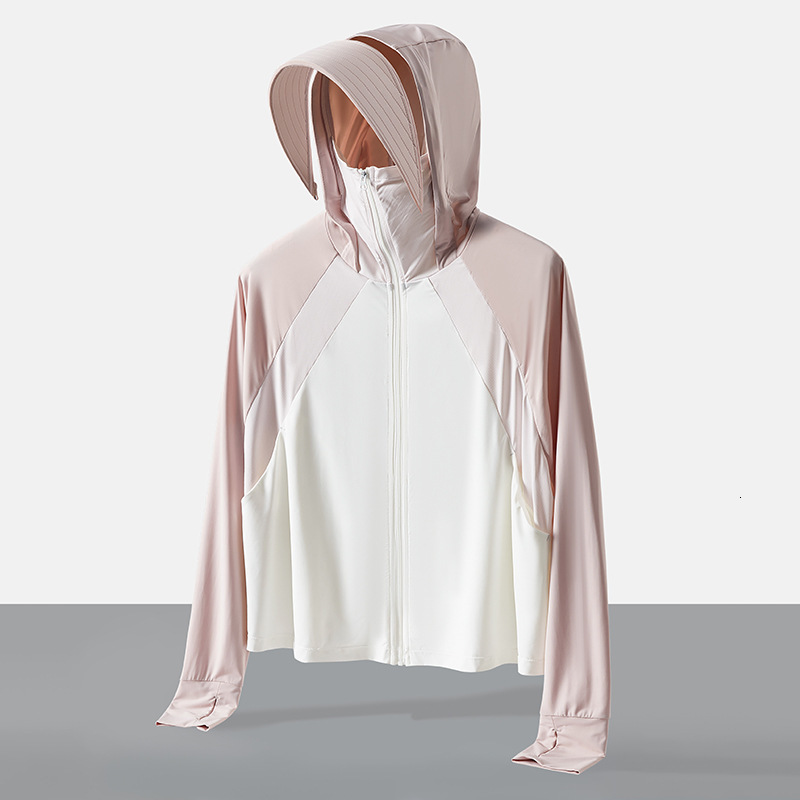 Sunscreen Clothes for Women in Summer Anti Uv Ice Silk Cloak Skin Clothes Breathable Sunshade Loose Outer Layer