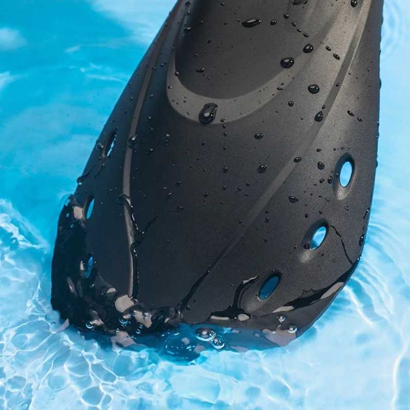 Adult short light full foot pocket travel size short blade fin flap used for snorkeling scuba diving swimming and direct transportationY250412