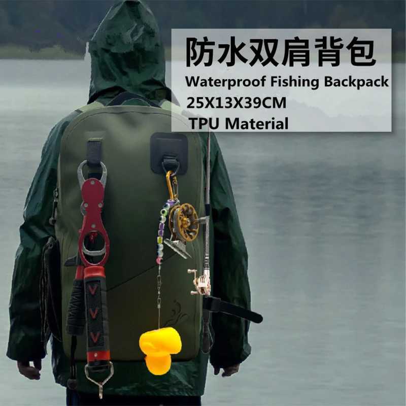 Waterproof Fishing Backpack TPU Material Outdoor High Capacity Fishing Diving Backpack Professional Airtight Bag Y568 Z250411