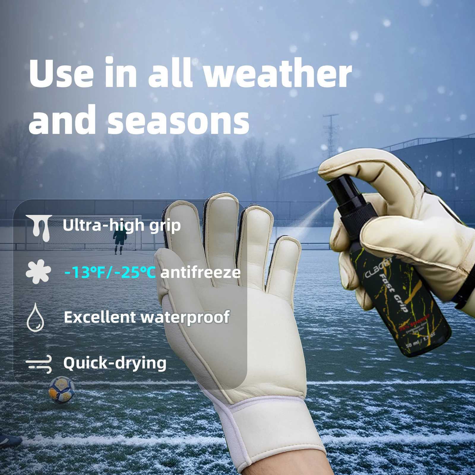 Goalkeeper Glove Spray Bundle Freeze-Resistant Grip Spray Quick-Dry Freeze-Resistant Grip Spray Glove Wash Care SprayW251112