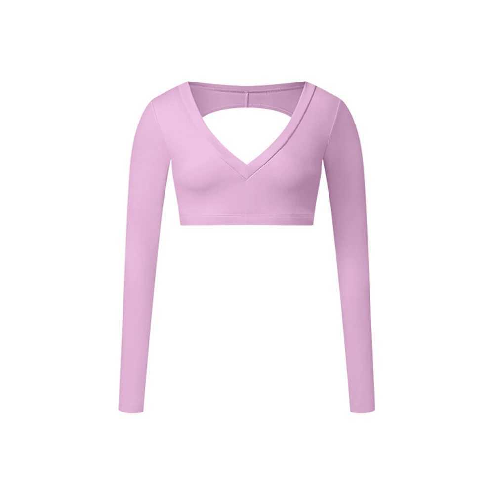 Yoga Long sleeved Womens Gym Fitness Wear T-shirt Long sleeved Crop Top Yoga Shirt Female Push Up Workout Single Piece Top J251112