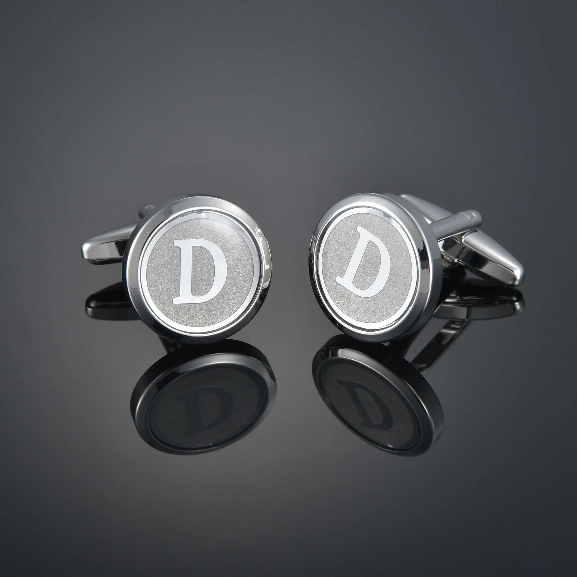 High quality mens classic 26 A-Z initial cufflinks letter cufflinks formal business wedding shirtT250412