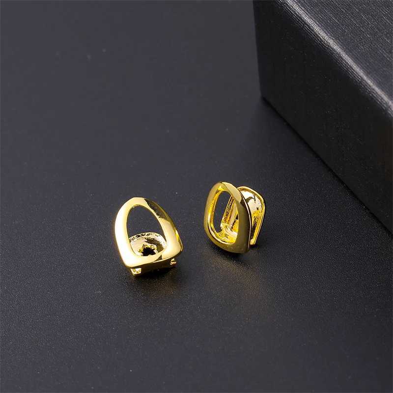 D Z New Fashion 2-piece Star Teen Grilz cubic zirconia hat Micro Pave mens and womens jewelry charm grill W250412