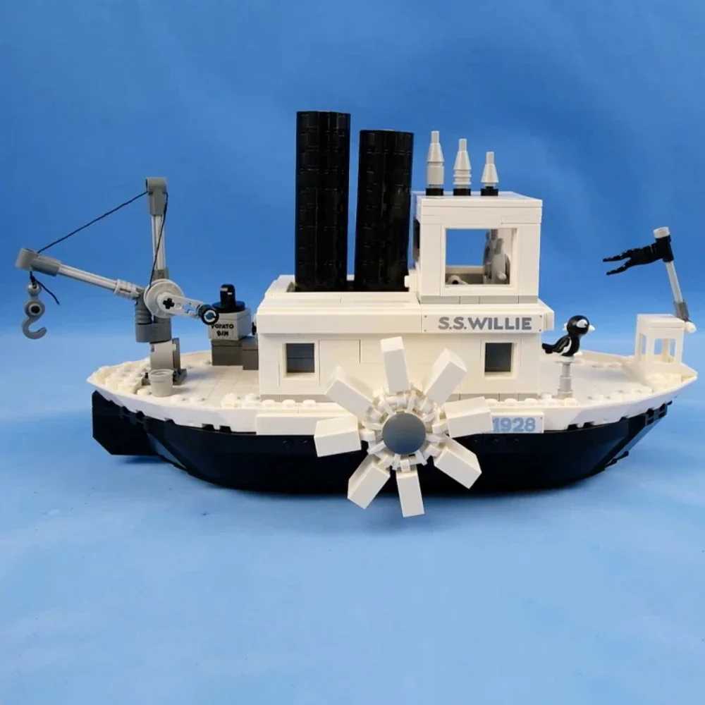 Disney Steamboat Willie 21317 Building Blocks Kit Moc Blocks Childrens Toys Boys and Girls Christmas Gifts Adult Home Decor Y2504012
