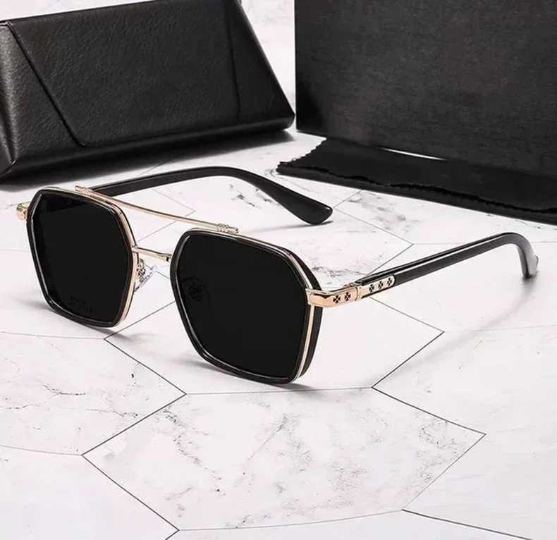Retro Steampunk Sunglasses Men Polarized Brand Designer Driver Safety Goggle Outdoor Eyewear Man Shades UV Protection OculosC250411