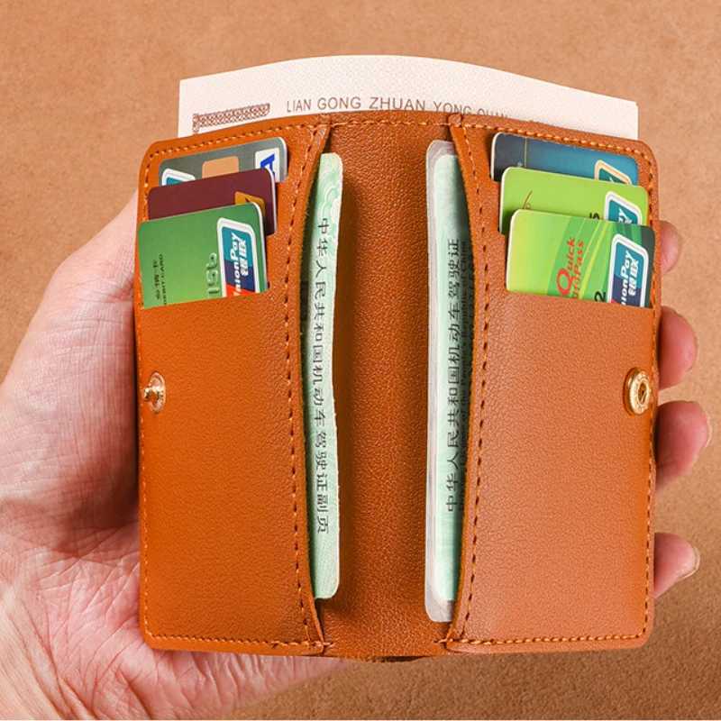 Classic designer PU leather small wallet for men short and simple for women fashionable and ultra-thin card bag coin wallet Z250411