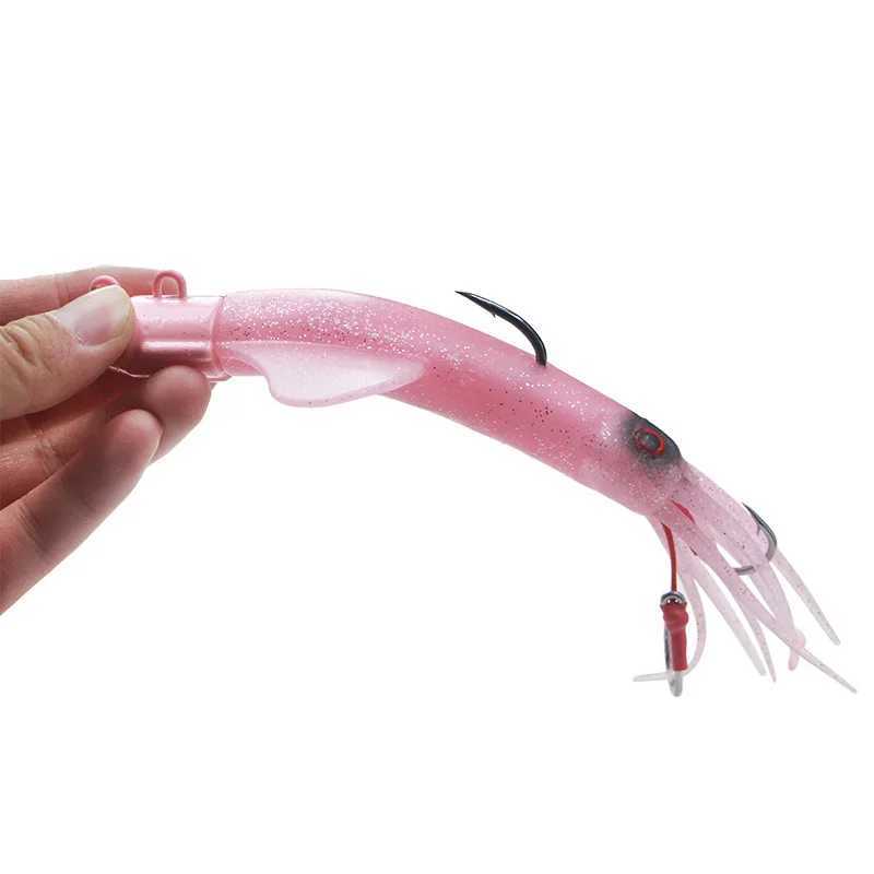 AS Soft Lure Squid Skirts Bait 120g150g200g Fishing Octopus Boat Sea Fishing PVC Rubber Artificial Soft Bait Trolling Leurre Z250411