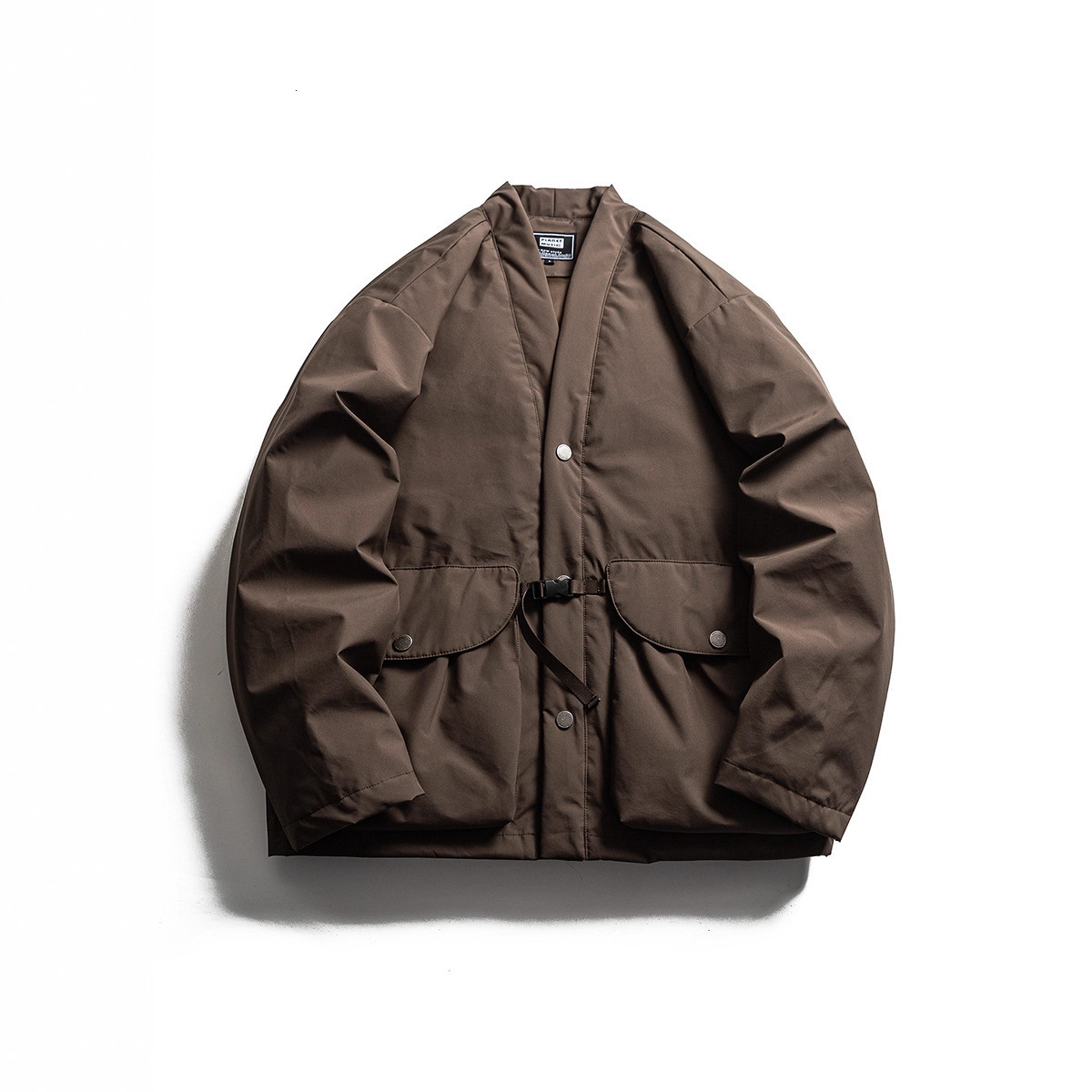 Winter mens Japanese streetwear City loose casual thick padded cotton kimono Parkas freight jacket warm coat jacket 241104