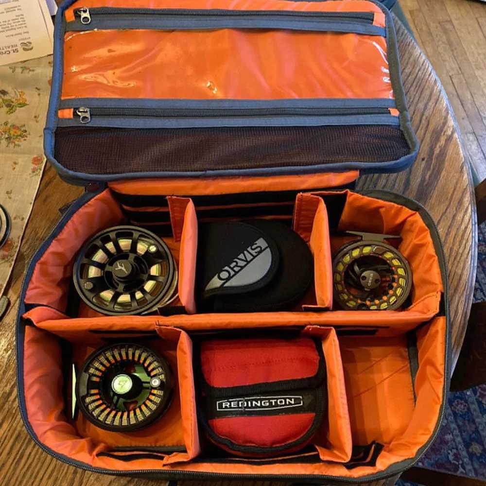 Fishing Reel Case Mesh Pocket Insert Leaf Extra Storage Fishing Reel Cover Fly Fishing Conventional Fishing Saltwater Trolling Z250411