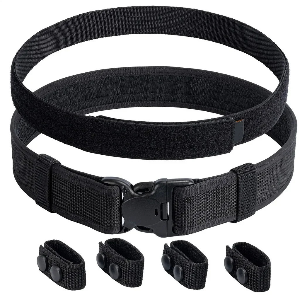 2 in 1 Tactical Belt Quick Release Buckle MOLLE Mens Belts width 5CM 250407