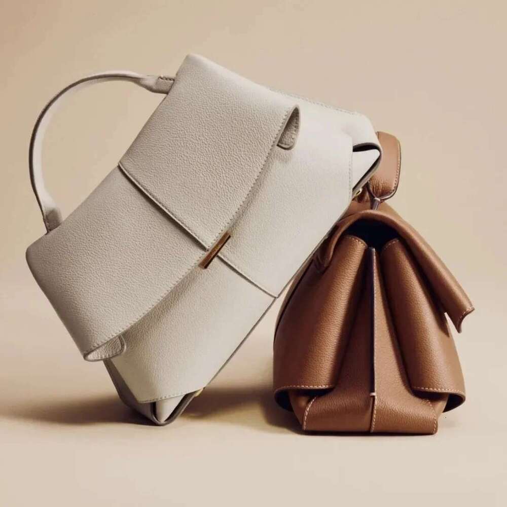 2025 New Fashion Women Handbags European Designer Cow Genuine Leather Shoulder Bags Female Brand Crossbody Wrinkled Bag