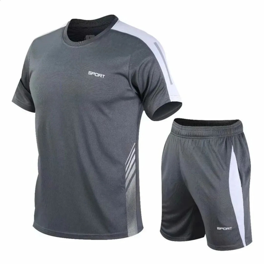 2025 summer lightweight breathable comfort soft quick dry sweat absorbent mens tracksuit 250407
