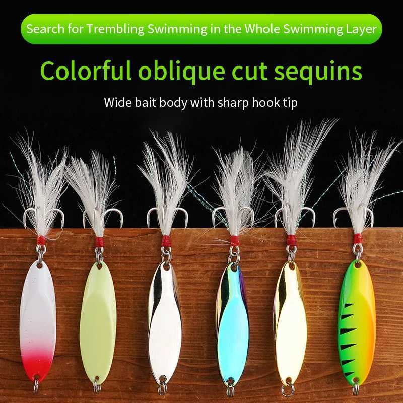7g 10g 14g 21g 28g Metal Spinner Spoon Trout Fishing Lure Hard Bait Paillette Artificial Bait Small Hard Sequins Spinner Lures Z250411