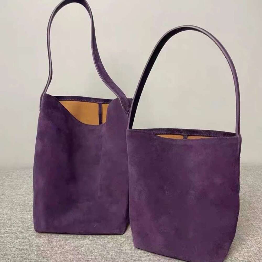 Fashion Faux Suede Bucket Designer Shoulder Bag Winter Large Women's Handbag Soft Shopper Tote Purses Ladies Clutch