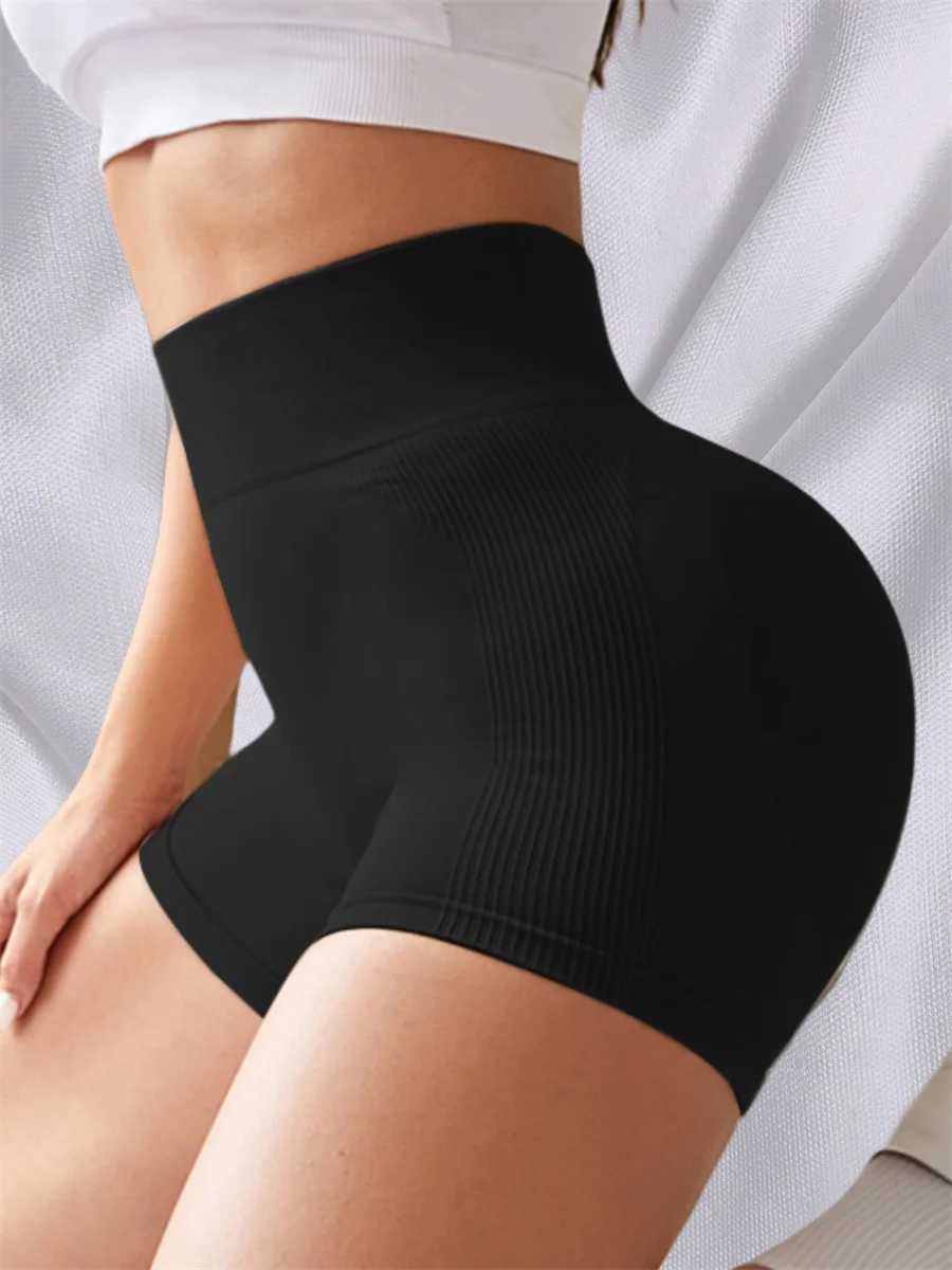 Womens gym shorts low waist seamless yoga shorts exercise bike shorts stretch fitness exercise running bike shorts sexy legs Y250412