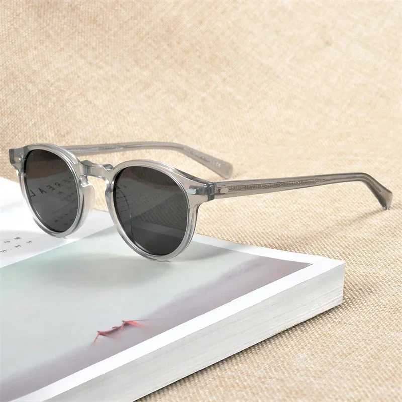 Gregory Peck Vintage Polarized Sun Glasses OV5186 Clear Frame Sunglasses Brand Designer Men Women OV 5186 Gafas Oculos with case Z250411