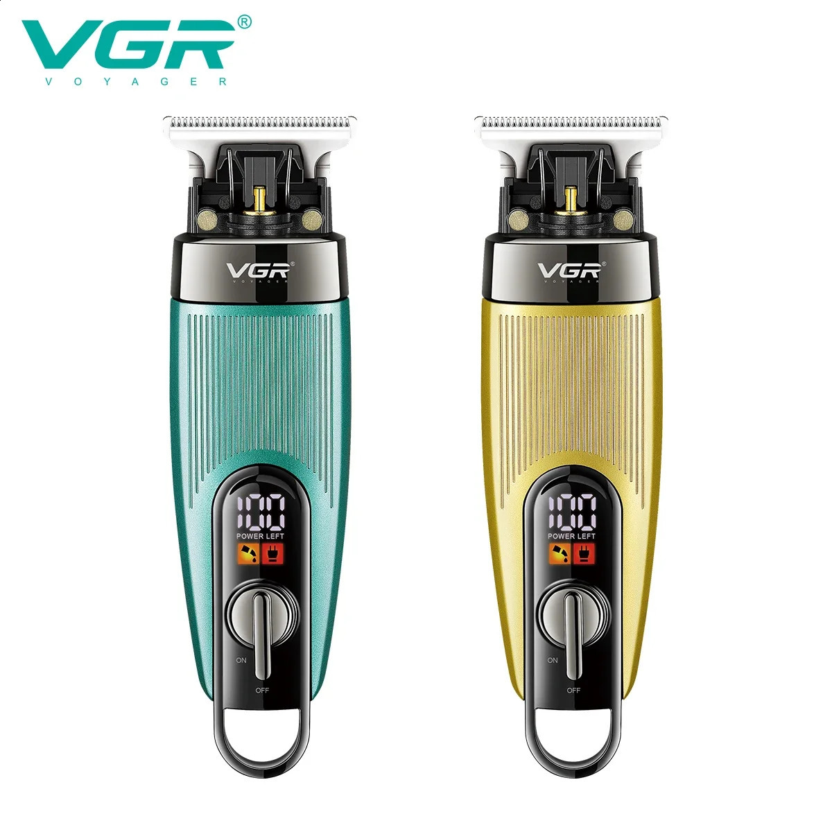 VGR 975 Hair Trimmer Professional Hair Clipper Rechargeable Haircut Machine Electric Trimmer Digital Display Clippers for Men 250410