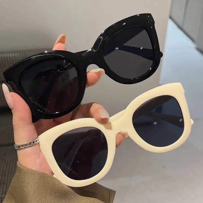 Oversized Butterfly Cat Eye Sunglasses New Trendy Fashion Female Lady Shades Colorful Popular Brand Designer Eyewear for Women Z250411