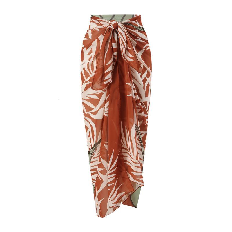 Women's Clothing Three Piece Female Bikini Split Chiffon Long Skirt Swimsuit Suit