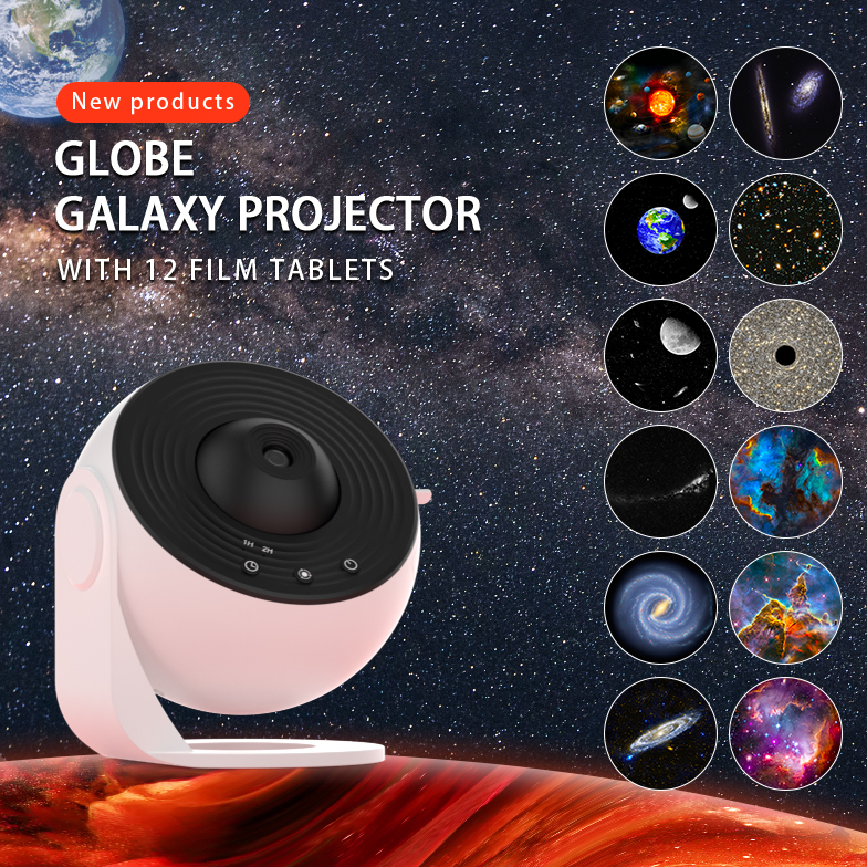 Star Galaxy Projector, 12 in 1 Planetarium Star Projector Realistic starry night light, 360° rotation, timing, silent , bedroom, party, game room proj