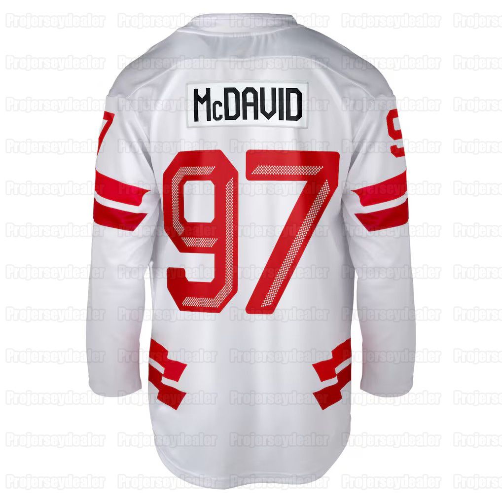 031 Custom Hockey Jerseys Canada 2026 Olympices Sidney Crosby Mcdavid Nathan Mackinnon Brayden Point Cale Makar Sam Reinhart