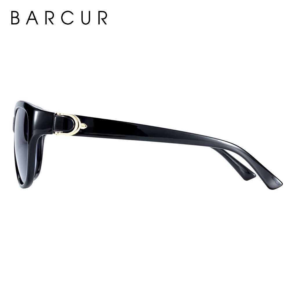 BARCUR TR90 Ladies sunglasses Gradient UV400 Cat Eye Sun Glasses Polarized lunette de soleil femme Z250411