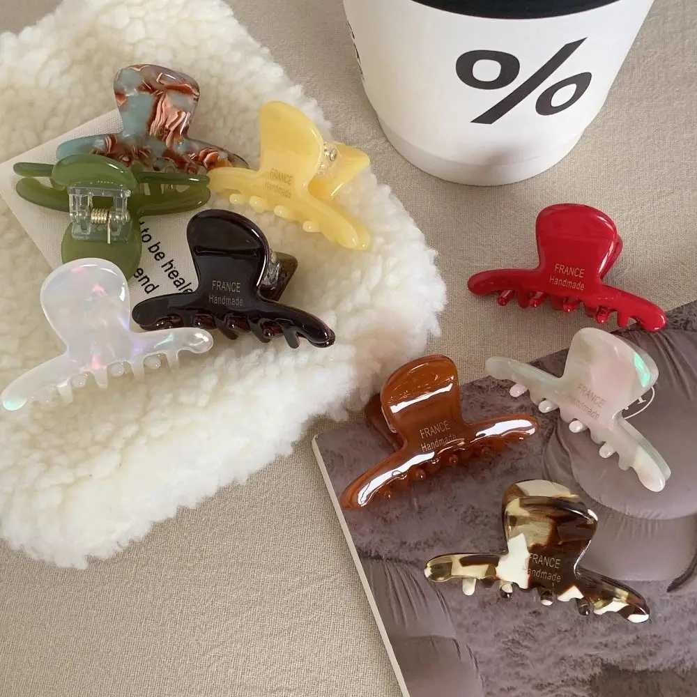 Fashion Claw Clip Acetate Hair Accessories Hair Clip for Girls Wearing Hairclips Y2504012