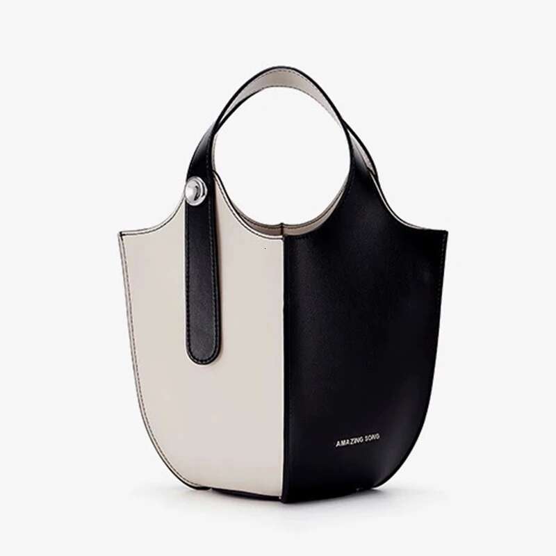 Fruit Basket Denim Tote Versatile Single Shoulder Crossbody Hand-Held Bucket Bag Large Capacity Leisure Handbag