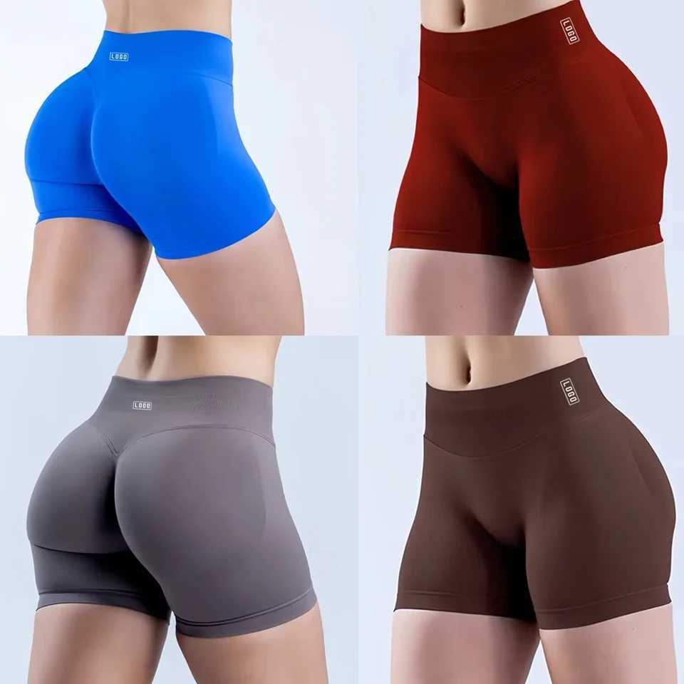 Ignite Shorts with 4.5 Low Waist Seamless Yoga Shorts Scrunch Bum Gym Shorts Workout Biker Short Stretch Fitness Short Y250412