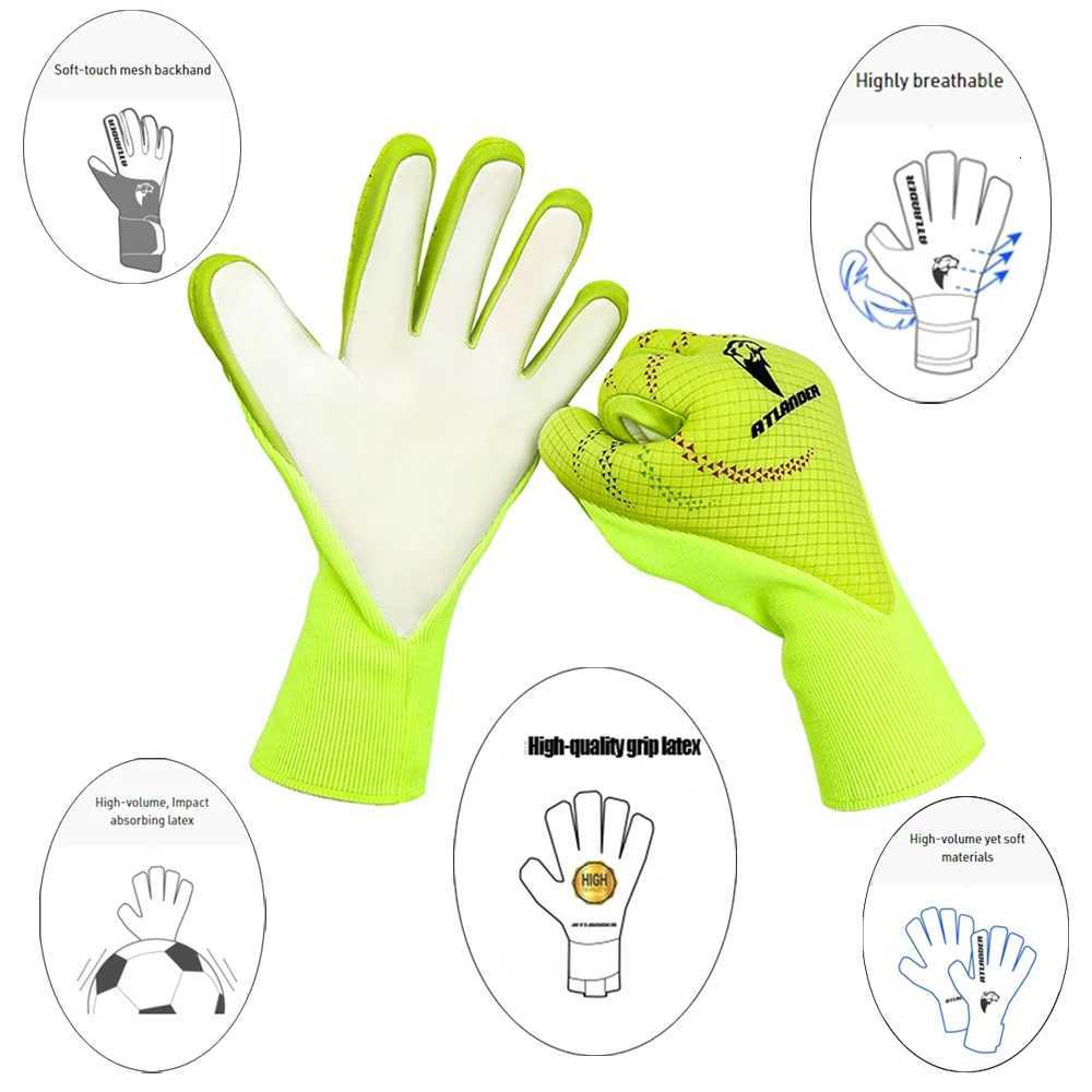 Professional Football Goalkeeper Gloves Thickened Latex Protection Kids Adults Non-Slip Soccer Goalie Goalkeeper Football GlovesW251112