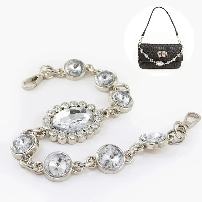 Acrylic bag chain replacement chain wallet shoulder strap bag handle for handbag inlaid with diamond decorative bag accessories 250411