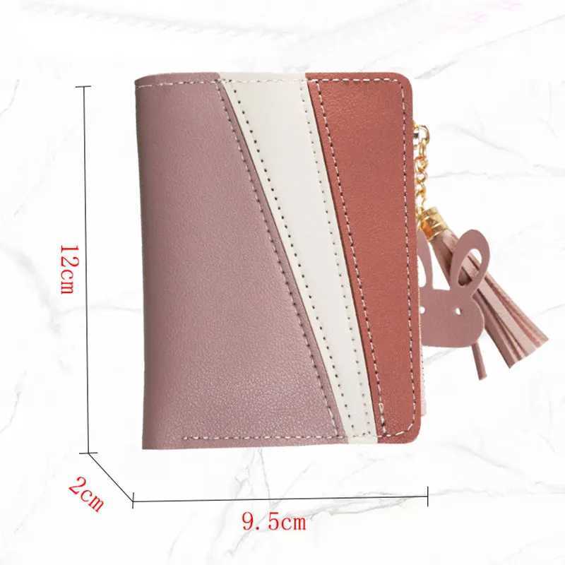 Free name customization womens wallet new short card holder high-quality zipper womens wallet simple coin pocket small womens wallet Z250411