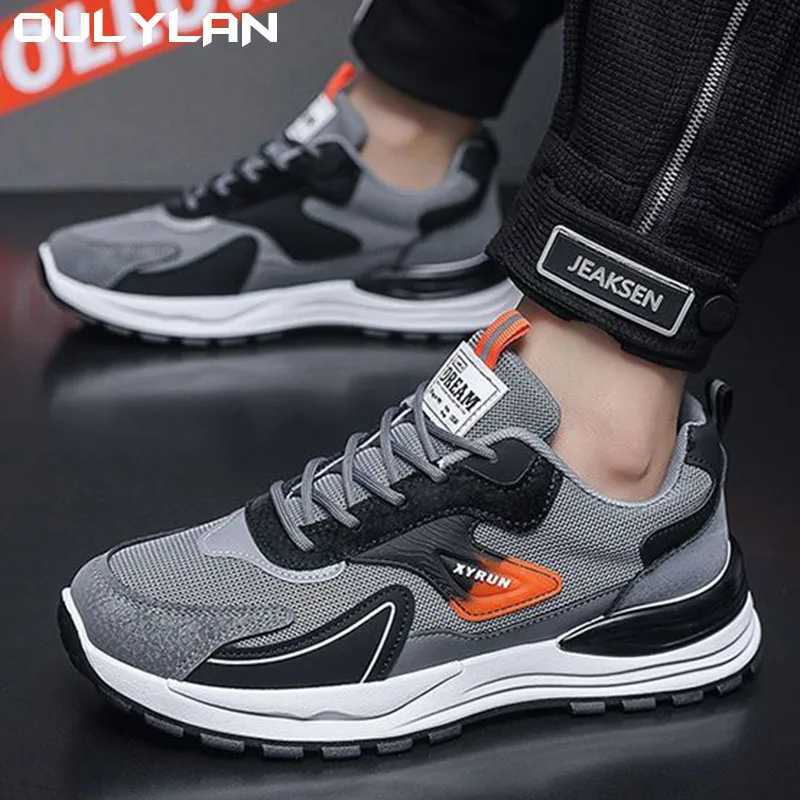Oulylan Comfortable Mens Shoes Fashion Mens Sneakers 2024 Autumn New Brand Design Comfortable Soft Soled Men Running ShoesC250411