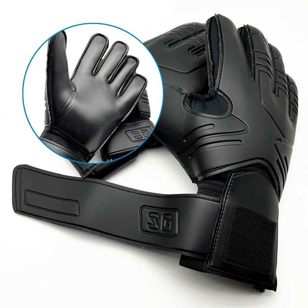 Professional goalkeeper gloves black and blue football gloves accessories for training latex size 7-10XJ250412