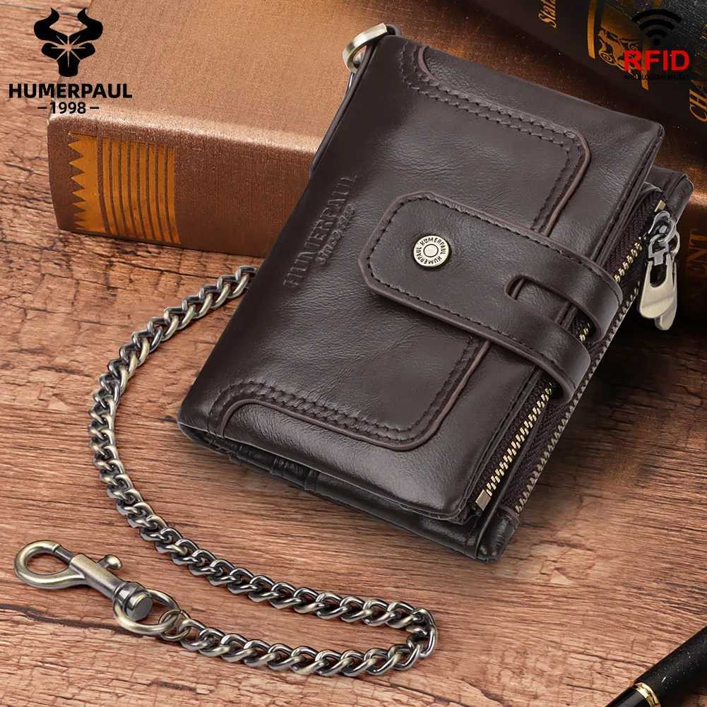 HUMERPAUL Mens High Quality Wallet Short Fashion Bifold High Capacity Cardholders Mens Leather Wallet Z250411