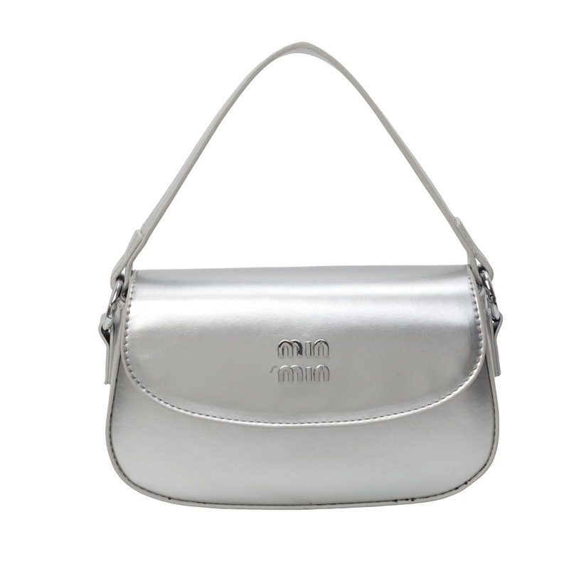 designer bag new trendy letter single-shoulder handbag small and unique design high-end sense small square bag for women