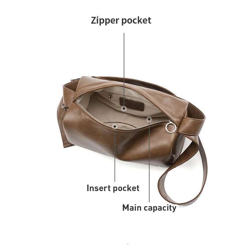 LA FESTIN Original Brand 2025 New Women Fashion Shoulder Crossbody High-Capacity Leather Tote Bags Bag