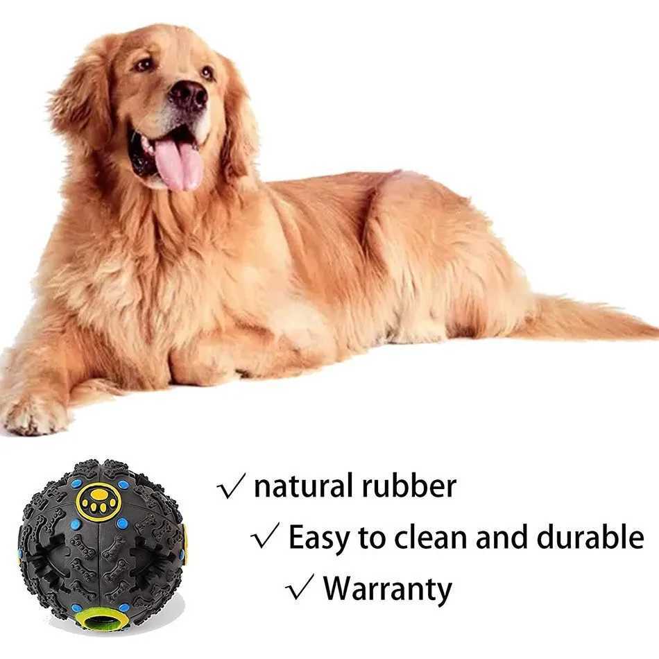 Black Square Ball Pet Food Drop Ball Pet Toy Dog Toy Sound Toy Squeezing Ball Round Z250412