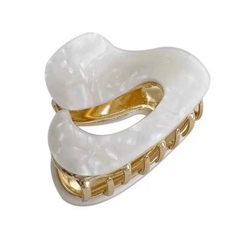 Irregular shaped acetic acid claw clip suitable for women with hair tied to the back of the head Y2504012