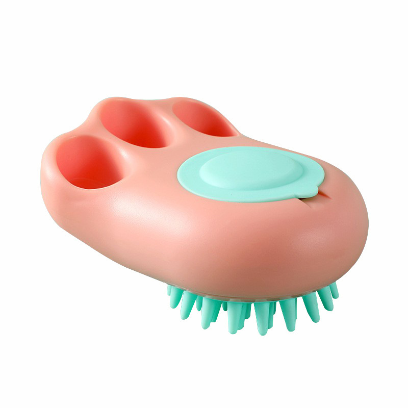 New silicone pet bath brush, hair removal comb, cat and dog cleaner, massage brush, pet supplies wholesale in stock