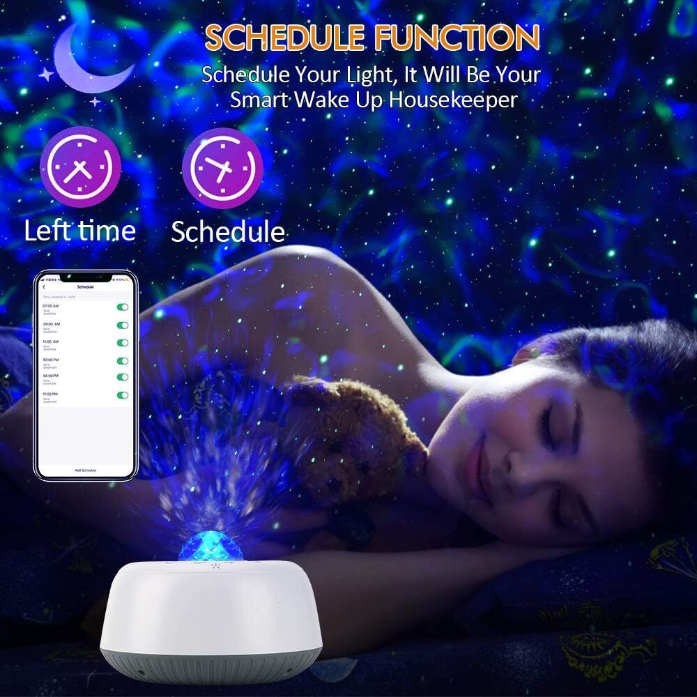 FL- Space Dish Moon Star Light, small night light romantic atmosphere projector light, gifts for children and adults