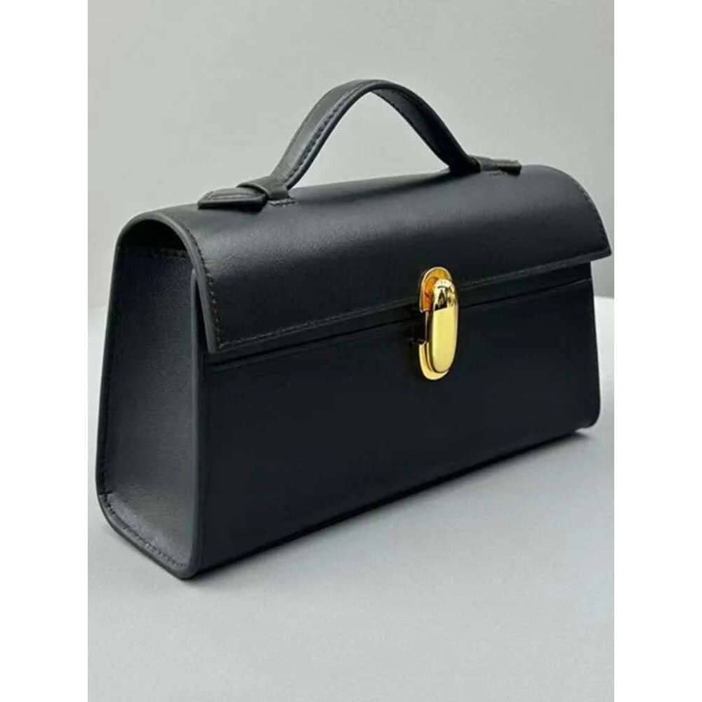 New Women Fashion Tote Handbag Cowskin Hasp Flap Casual Solid Color Vintage Suede Satchels Office Ladies Elegant Small Bags