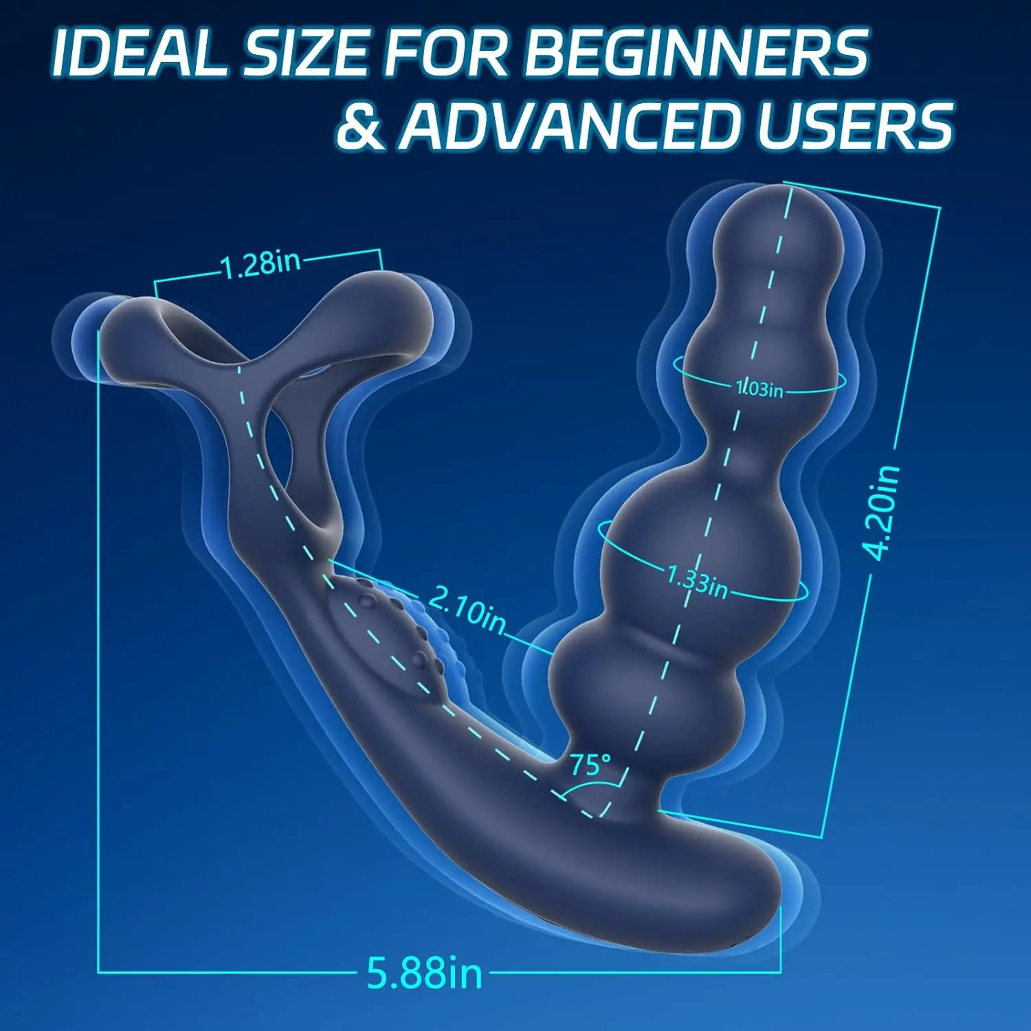 Male Prostate Massager 360° Rotation Anal Vibrator with Penis Ring Butt Plug Remote Control Wearable Anus Sex Toy for Men Gay 250410